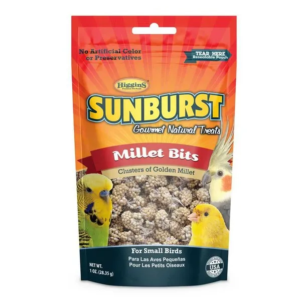 1 oz. Higgins Sunburst Gourmet Millet Bits - Treats